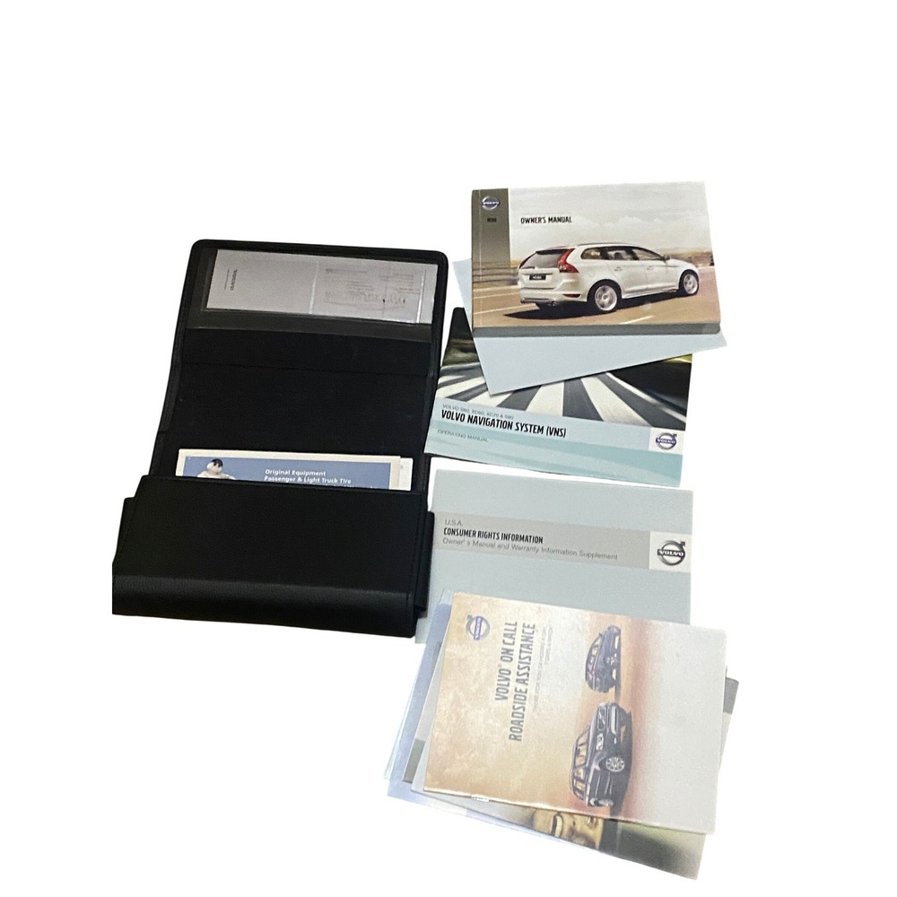Volvo‎ Owners Manual Portfolio Case Black Document Holder Glove Box Organizer